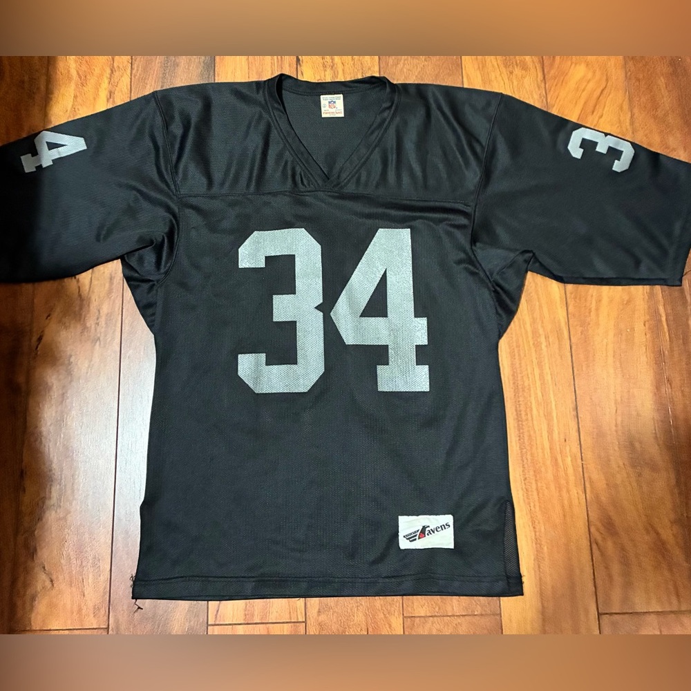 NFL Black and Gray Bo Jackson Men's Jersey